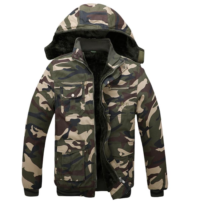加绒加厚棉衣冬季迷彩劳保棉袄男防寒工作棉服军棉大衣电焊工外套