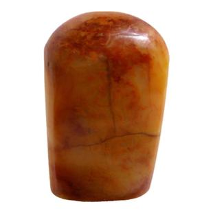 黄龙玉印章黄蜡石鸡血石冻蜡台山玉霍山玉镜面光泽15-A