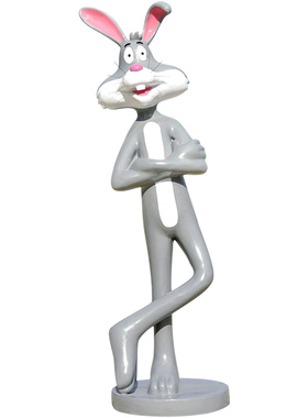 兔年卡通仿真户外大型玻璃钢