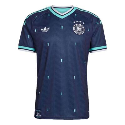 皇贝Adidas阿迪达斯2026世界杯德国队客场球迷版短袖球衣JN2074