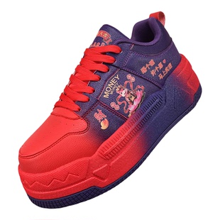 春秋爆米花男女透气空调鞋李老大大白毽踢毽子运动鞋休闲跑步鞋