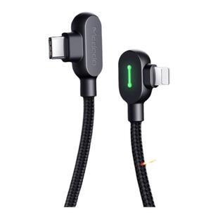 麦多多适用苹果PD快充线20w双弯头14/13pro/12promax充电线游戏不挡手typec转lighting带灯27w加长闪充数据线