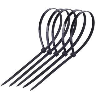 新光尼龙扎带5*400塑料 固定条 捆带 国标白黑色 4.8MM宽 足250条