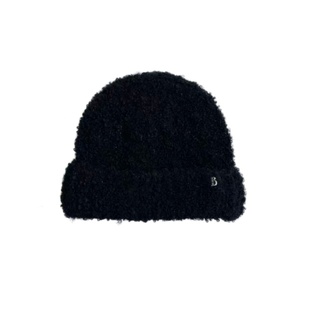 韩国小众八奶纯色麻花泰迪毛显脸小针织帽保暖冷帽秋冬毛线帽子女