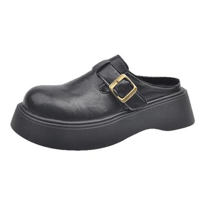 超火气质包头半拖鞋女秋季穆勒鞋