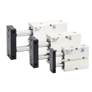 气动双轴双杆气缸小型双缸大推力TN25/32/40/16/20-10X50-30*100S