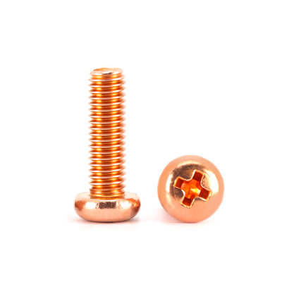 T2紫铜PM圆头十字槽盘头螺丝钉