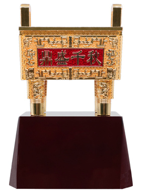 花丝铜鼎摆件高级感客厅装饰品