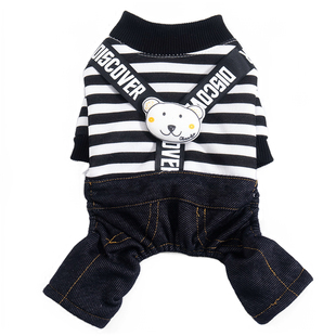 狗狗衣服秋冬季保暖四脚衣中小型犬棉衣比熊泰迪宠物冬装加绒加厚