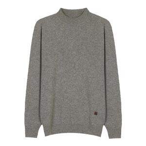 King Deer/鹿王羊绒衫男士半高领正反针毛衣商务套衫2024秋冬新款