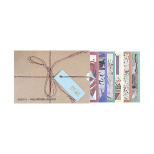 敦煌研究院 经典壁画丝绸明信片 博物馆文创贺卡生日礼物送闺蜜