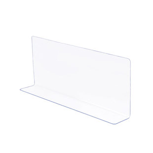 超市货架隔板片分隔板挡板便利店PVC分隔片塑料l型小商品分割板