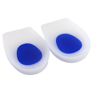 乳白色减震后跟垫成人款舒适坑压防滑骨刺痛按摩久站不累鞋垫