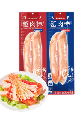 海狸先生蟹柳棒即食小零食