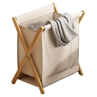 脏衣篓家用脏衣服收纳筐日式卧室可折叠洗衣篮布艺浴室放衣物神器
