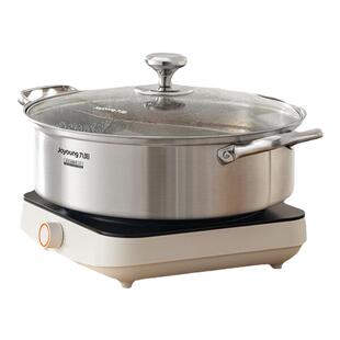 九阳鸳鸯锅清汤火锅锅具家用电磁炉加厚304不锈钢火锅盆大容量炊