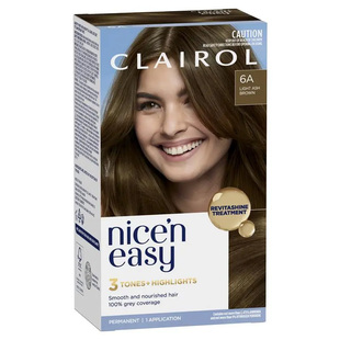 澳洲CLAIROL伊卡璐植物染发剂自然持久6A自然光灰棕色Nice'N Easy
