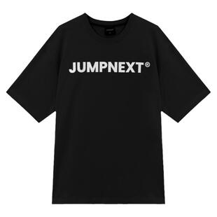 JUMPNEXT 国潮牌字母印花短袖t恤男女情侣宽松休闲圆领半袖上衣