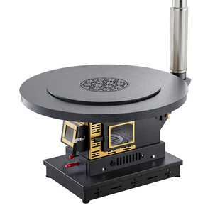 高端特厚农村柴火炉室内取暖烤火炉新型三面观火无烟柴火气化炉