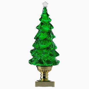 圣诞树摆件水晶球发光八音盒儿童生日礼物音乐盒女孩小夜灯圣诞节