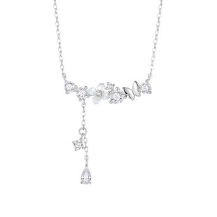 卡蒂罗丁香花流苏项链女925银锁骨链纯银小众设计生日礼物送女友