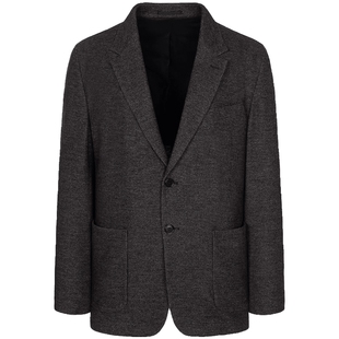 含绵羊毛BEANPOLE滨波男士商务休闲美拉德栗色两粒扣单西西装外套