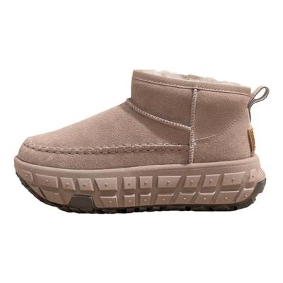 雪洛薇冬保暖棉鞋厚底小个子增高