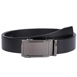 头层牛皮荔枝纹皮带纯真皮青年休闲自动扣腰带加长裤带商务正品