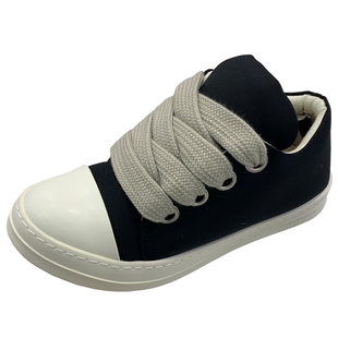 ro暗黑风胖丁面包鞋2025年春秋新款厚底休闲板鞋男女情侣帆布鞋潮