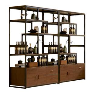 酒柜靠墙客厅展示柜商用酒架2025年新款家用柜子储物柜饭店新中式