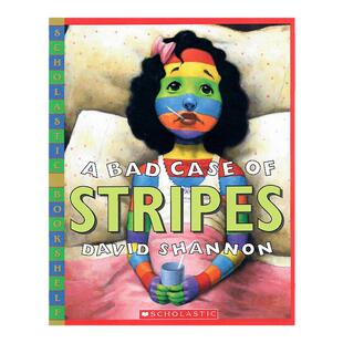 糟糕，身上长条纹了 英文原版绘本 A Bad Case of Stripes 大卫不可以作家大卫香农 儿童幽默趣味故事读物 亲子阅读 进口书籍