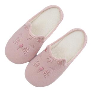 棉拖鞋秋冬季软底防滑木地板静音拖鞋秋季室内地暖家居女可爱拖鞋