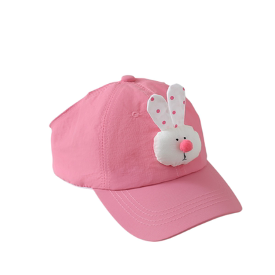 女童3-6岁夏季卡通小兔速干帽