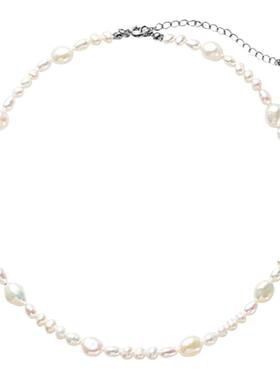 一枝橘复古巴洛克珍珠项链