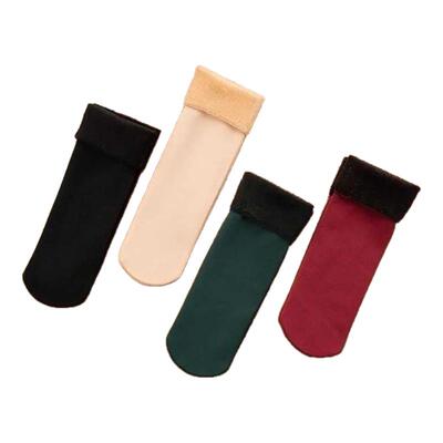 女通用冬季加绒加厚防臭防脚气雪地袜防冻保暖袜子长筒袜中筒袜