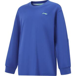 商场同款|李宁儿童长袖T恤2026新款男童装女透气上衣运动训练衣服