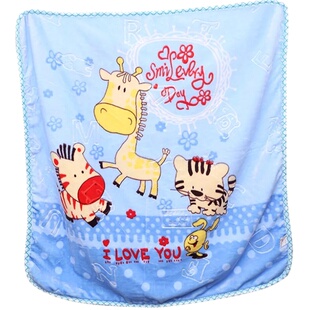 婴儿毛毯新生儿卡通儿童毯小毛毯超柔云毯婴儿抱毯幼儿园毛毯盖毯