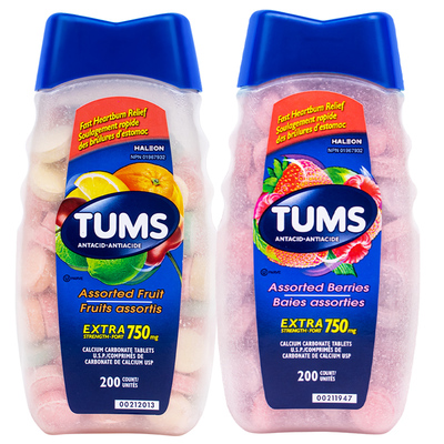 200粒加拿大TUMS抗胃酸咀嚼片