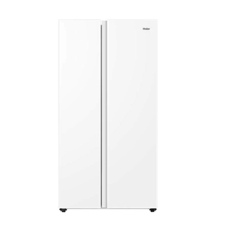 海尔冰箱620L白色奶油风双开门大容量家用对开门风冷无霜一级能效