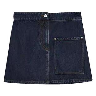 设计师品牌 IMMI 女士水洗牛仔口袋短半裙(水洗产品) 300124