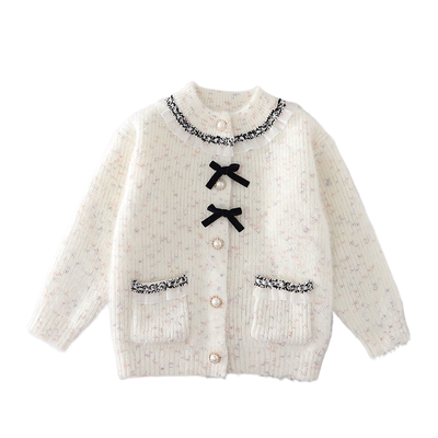 女童小香风开衫毛衣春秋新款