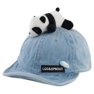 宝宝帽子春秋款熊猫软帽檐遮阳可爱防男女童秋ins牛仔卡通棒球帽