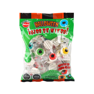 万圣节糖果袋装眼球软糖搞怪眼珠子糖果万圣恶搞眼睛橡皮糖小零食