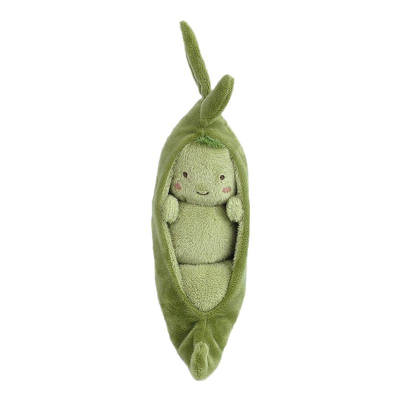 monami趣味可爱毛绒豌豆荚玩偶