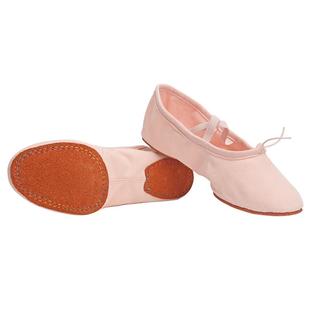 新款舞蹈鞋女成人软底驼色练功鞋室内平底民族古典舞鞋形体跳舞鞋