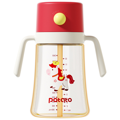 小土豆奶瓶2岁以上喝奶直饮奶瓶