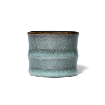 竹节造型觅青堂龙泉青瓷铁胎