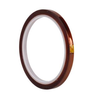 金手指高温胶带 耐高温茶色PI聚酰亚胺薄膜耐热工业防焊电子厂热转印3D打印手机电池维修固定屏幕绝缘胶纸5MM