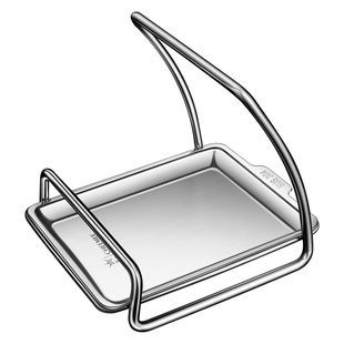 加厚304不锈钢锅盖架厨房台面收纳架多功能锅铲置物架稳固不倾倒