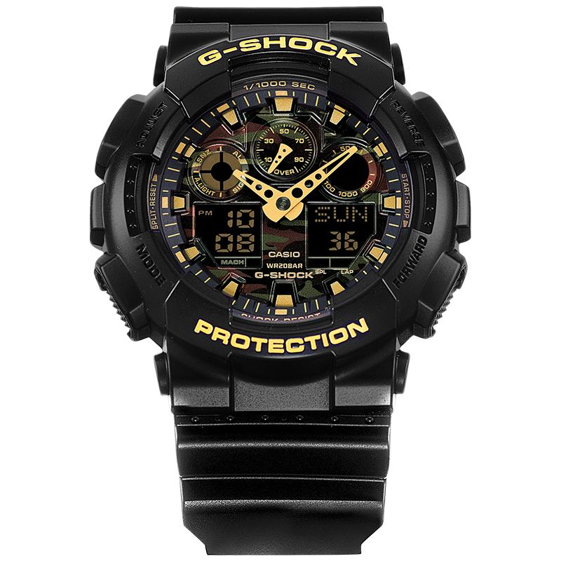 【礼物】casio旗舰店GA-100CF拆弹专家运动男表卡西欧官方G-SHOCK